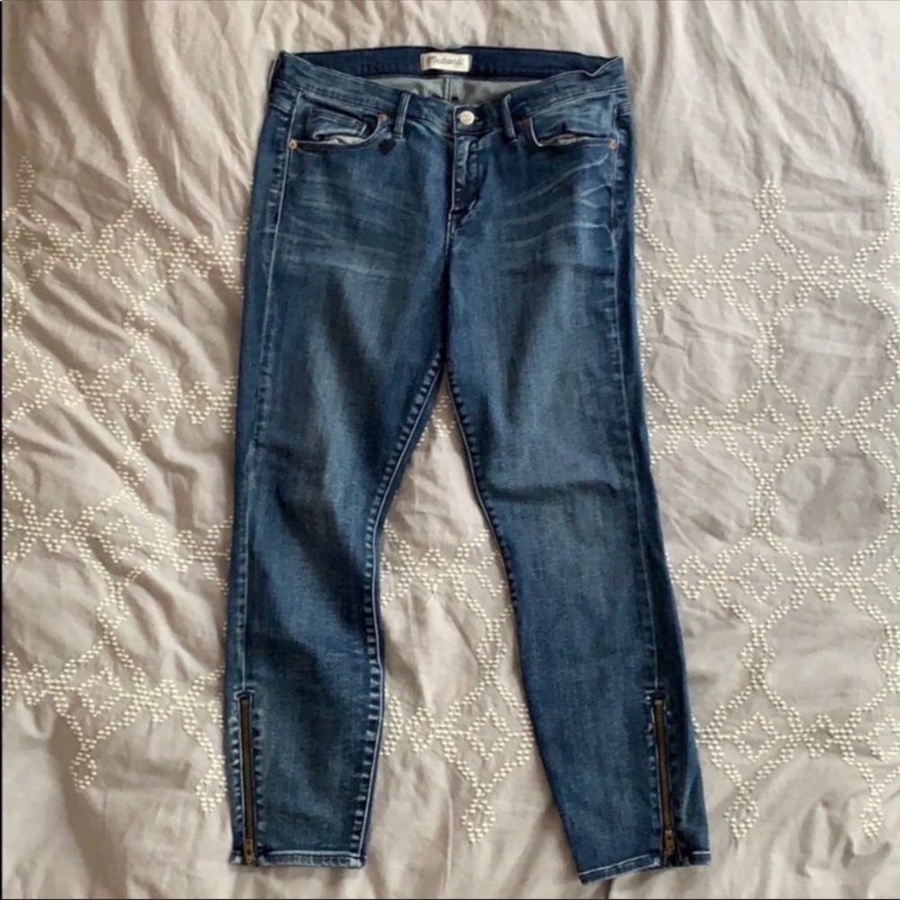 Madewell Ankle Zip Skinny Jeans